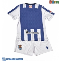 Fotballdrakt Barn Real Sociedad Hjemmedraktsett 2025-26 Kortermet (+ Korte bukser)